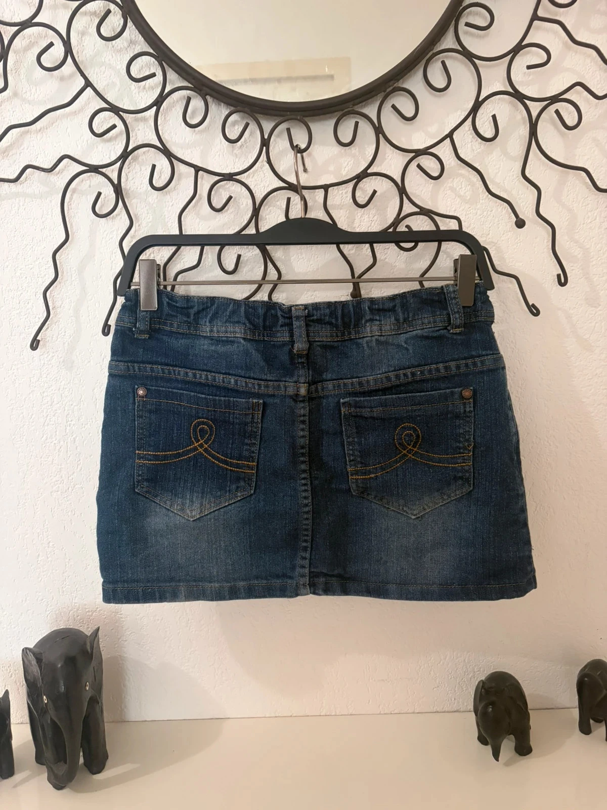 Saia jeans azul b-unity Tamanho 14 anos – photo 4